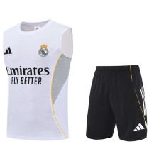 2025/26 R MAD White Tank top Training Shorts Suit