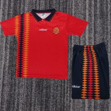 1994 Spain Home Retro Kids Soccer jersey