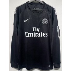 2017/18 PSG 3RD Black Retro Long Sleeve Soccer jersey