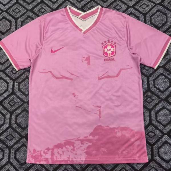 2025 Brazil Pink Training Shirts