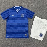 2025/26 Everton Home Blue Fans Kids Soccer jersey