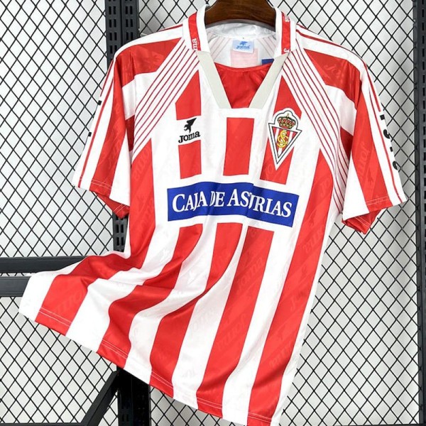 1994/95 Sporting de Gijon Home Red Retro Soccer jersey