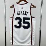 2024/25 ROCKETS DURANT #35 City Edition Top Quality Hot Pressing White NBA Jerseys