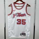 2023/24 ROCKETS DURANT #35 City Edition Top Quality Hot Pressing White NBA Jerseys