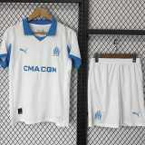 2025/26 Marseille Home Fans Kids Soccer jersey