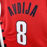 2022/23 TRAIL BLAZERS AVDIJA #8 Trapeze Edition Top Quality Hot Pressing Red NBA Jerseys