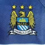 1997/98 Man City Away White Retro Long Sleeve Soccer jersey