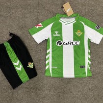 2025/26 Real Betis Home Green Fans Kids Soccer jersey