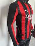 [PLAYER] 2025/26 ACM Home Red Player Long Sleeve Soccer jersey