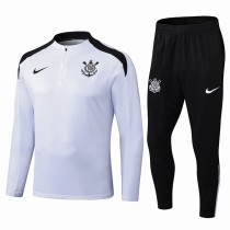 2025/26 Corinthians White Half Pull Tracksuit