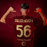 2025/26 Roma Home Print Sponsor Red Fans Soccer jersey