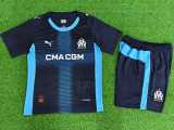 [PLAYER] 2025/26 Marseille Away Dark Blue Player Kids Soccer jersey