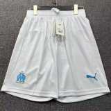 2025/26 Marseille Home White Fans Soccer Shorts