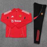 2025/26 Man Utd Red Half Pull Tracksuit