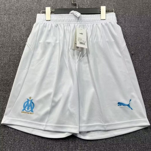 2025/26 Marseille Home White Fans Soccer Shorts