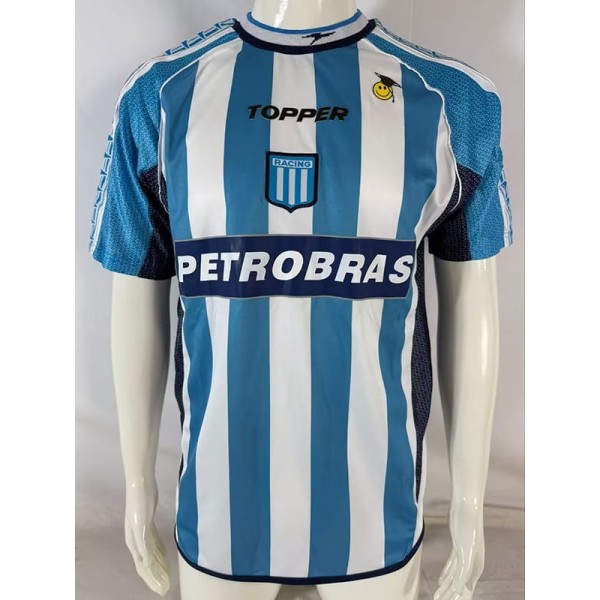 2002/03 Racing Club Home Blue Retro Soccer jersey