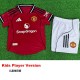 [PLAYER] 2025/26 Man Utd Home Player Kids Soccer jersey