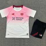 2025/26 Bayer 04 Leverkusen Special Edition Pink Fans Kids Soccer jersey