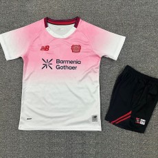 2025/26 Bayer 04 Leverkusen Special Edition Pink Fans Kids Soccer jersey