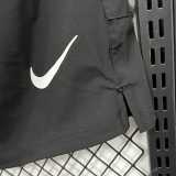 WQD Black Casual Shorts Pants