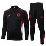 2025/26 Bayern Black Half Pull Tracksuit