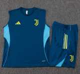 2025/26 JUV Blue Tank top Training Shorts Suit