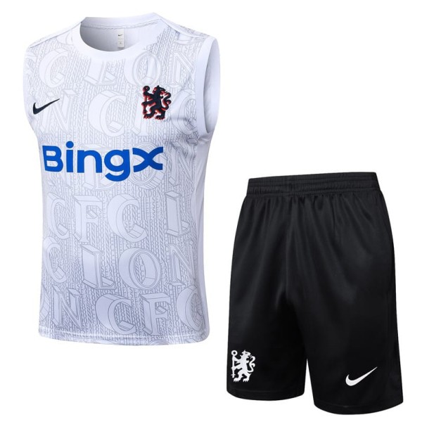 2025/26 CHE White Tank top Training Shorts Suit