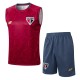 2025/26 Sao Paulo FC Red Training Shorts Suit