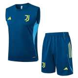 2025/26 JUV Blue Tank top Training Shorts Suit