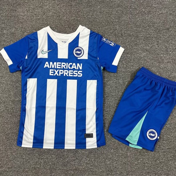 2025/26 Brighton & Hove Albion Home Fans Kids Soccer jersey