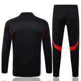 2025/26 Bayern Black Half Pull Tracksuit