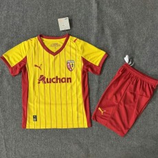 2025/26 RC Lens Home Fans Kids Soccer jersey