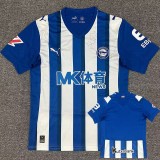 2025/26 Alaves Home Blue Fans Soccer jersey