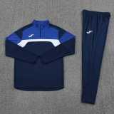 2025 Dark Blue Half Pull Tracksuit