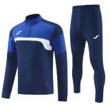 2025 Dark Blue Half Pull Tracksuit