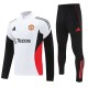 2025/26 Man Utd White Half Pull Tracksuit
