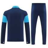2025 Dark Blue Half Pull Tracksuit