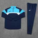2025 Dark Blue Half Pull Tracksuit