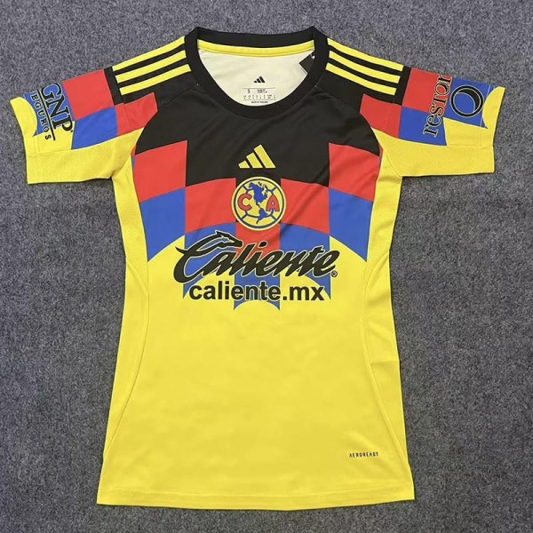 2025/26 Club America Home Yellow Fans Women Soccer jersey