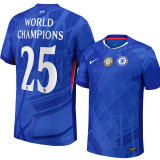 2025/26 CHE HomeA Blue World Champions #25 Fans Soccer jersey