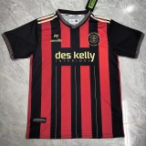 2025/26 Bohemian Home Red Fans Soccer jersey