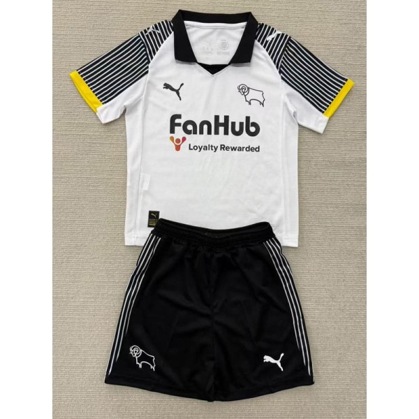 2025/26 Derby County Home Fans Kids Soccer jersey