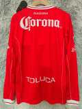 1998/99 Toluca Home Red Retro Long Sleeve Soccer jersey