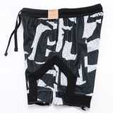 WQD Black white Shorts Pants