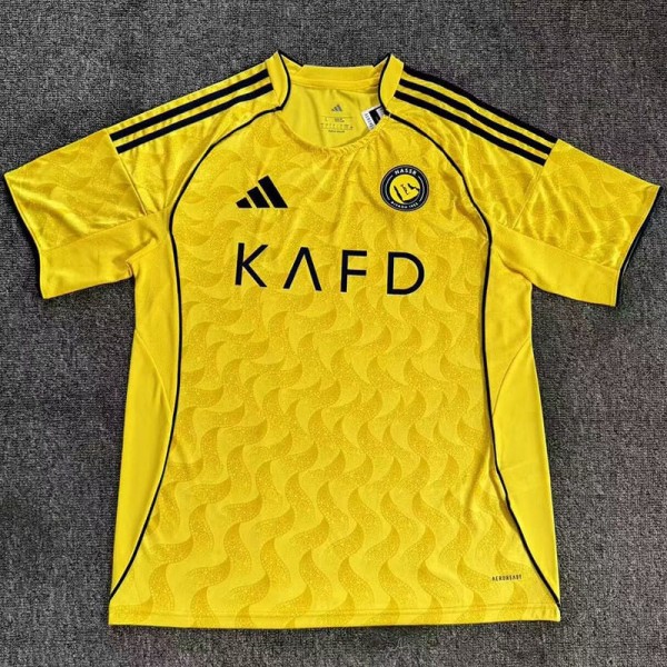 2025/26 Al Nassr FC Home Yellow Fans Soccer jersey