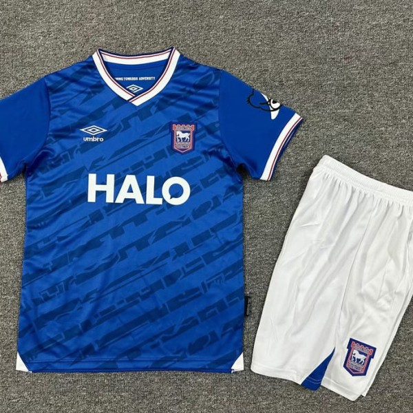 2025/26 Ipswich Town Home Blue Fans Kids Soccer jersey
