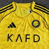 2025/26 Al Nassr FC Home Yellow Fans Soccer jersey
