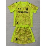 2025/26 Marseille GKY Yellow Fans Kids Soccer jersey