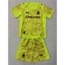2025/26 Marseille GKY Yellow Fans Kids Soccer jersey