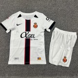 2025/26 RCD Mallorca Away White Fans Kids Soccer jersey